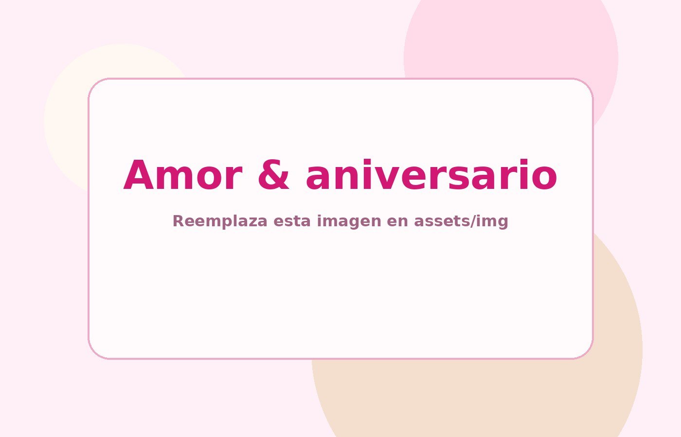 Amor & aniversario Bien Bonito